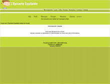 Tablet Screenshot of forum.epicerie-equitable.com